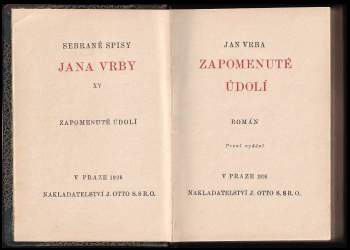 Jan Vrba: Zapomenuté údolí