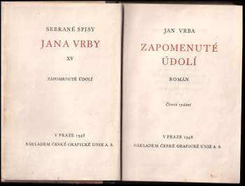 Jan Vrba: Zapomenuté údolí