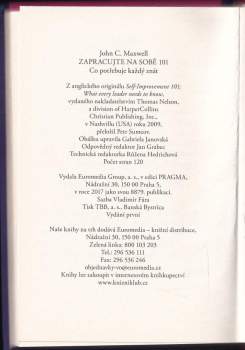 John C Maxwell: Zapracujte na sobě 101