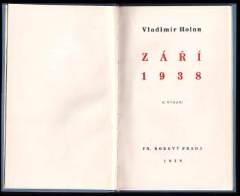 Vladimír Holan: Září 1938