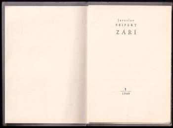 Jaroslav Seifert: Září