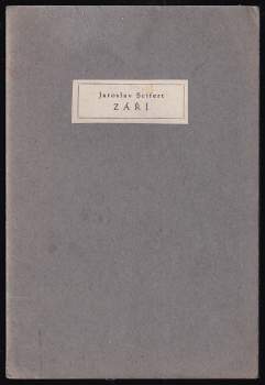 Jaroslav Seifert: Září