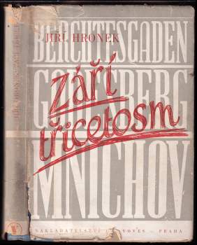 Jiří Hronek: Září třicet osm