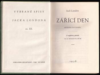 Jack London: Zářící den