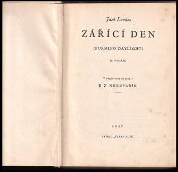 Jack London: Zářící den