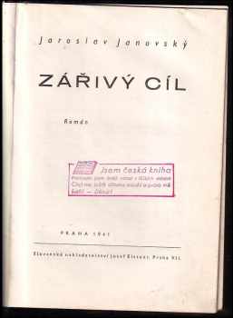 Jaroslav Janovský: Zářivý cíl