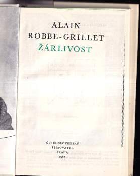 Alain Robbe-Grillet: Žárlivost
