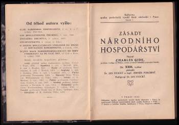 Charles Gide: Zásady národního hospodářství