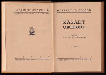 Herbert Newton Casson: Zásady obchodu