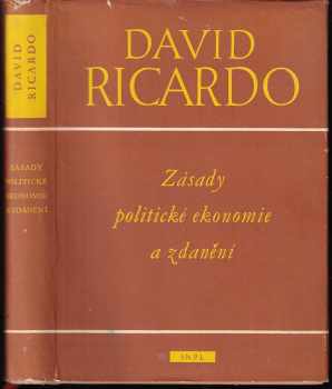 David Ricardo: Zásady politické ekonomie a zdanění
