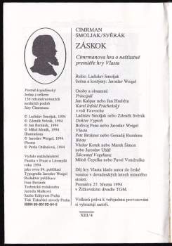 Zdeněk Svěrák: Záskok