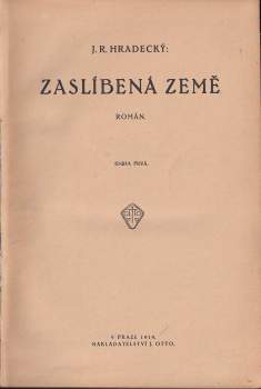 Josef Richard Hradecký: Zaslíbená země