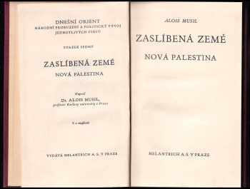 Alois Musil: Zaslíbená země