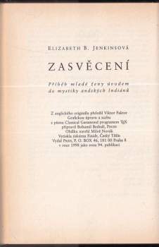 Zasvěcení : příběh mladé ženy úvodem do mystiky andských Indiánů