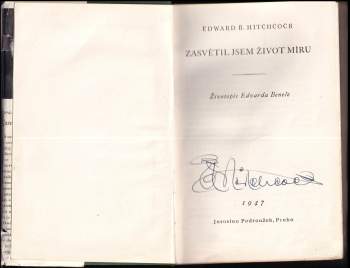 Edward Bering Hitchcock: Zasvětil jsem život míru