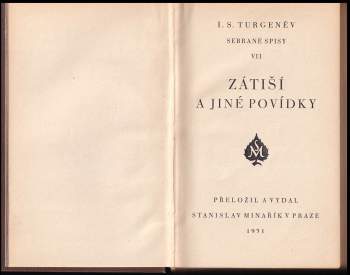 Ivan Sergejevič Turgenev: Zátiší a jiné povídky