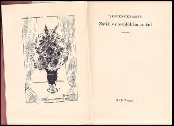 Vincenc Kramář: Zátiší v novodobém umění