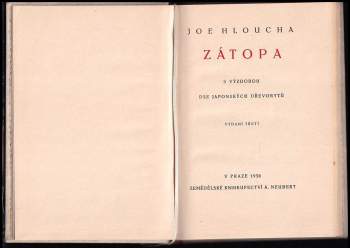 Joe Hloucha: Zátopa