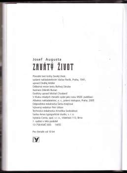 Josef Augusta: Zavátý život
