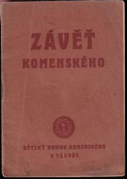 Závěť J.A. Komenského z r. 1668