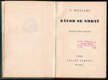 Valentine Williams: Závod se smrtí