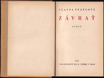 Vlasta Štáflová: Závrať