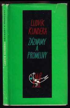 Záznamy a promluvy - Ludvík Kundera (1961, Mladá fronta) - ID: 212186