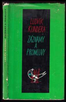 Záznamy a promluvy - Ludvík Kundera (1961, Mladá fronta) - ID: 281395