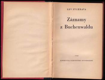 Lev Sychrava: Záznamy z Buchenwaldu