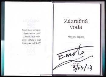 Masaru Emoto: Zázračná voda