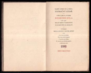 Ramón Gómez de la Serna: Zázračný lékař