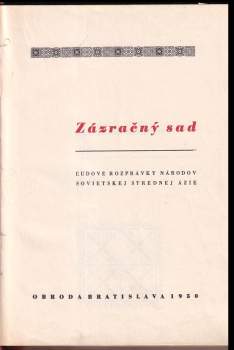 Jozef Šturdík: Zázračný sad