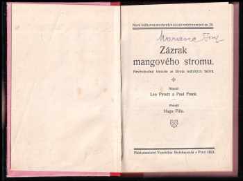 Leo Perutz: Zázrak mangového stromu