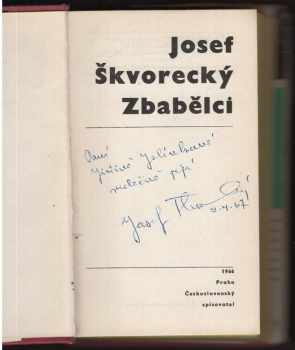 Josef Škvorecký: Zbabělci