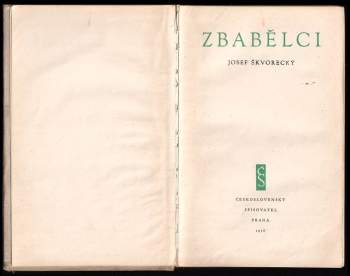 Josef Škvorecký: Zbabělci