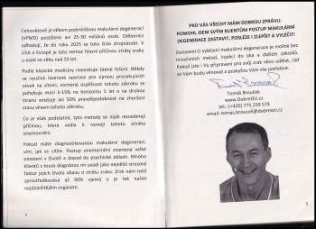Tomáš Brouček: Zbavte se makulární degenerace