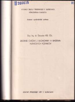 Šebestian Kis: Zborník cvičení z ekonomiky a riadenia hutníckych podnikov