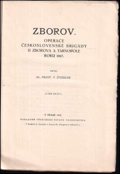 František Šteidler: Zborov