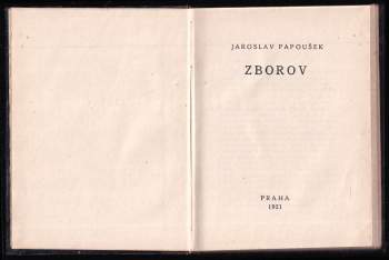 Jaroslav Papoušek: Zborov
