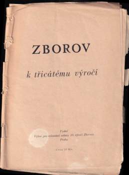 Adolf Vladimír Bičiště: Zborov k třicátému výročí