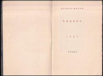 Rudolf Medek: Zborov
