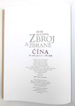 Petr Klučina: Zbroj a zbraně