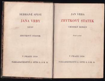 Jan Vrba: Zbytkový statek
