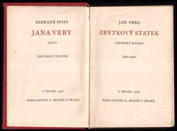 Jan Vrba: Zbytkový statek