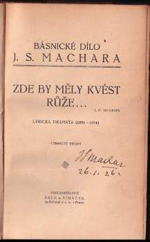 Josef Svatopluk Machar: Zde by měly kvést růže