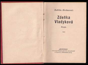 Bedřiška Bircknerová: Zdeňka Vladyková