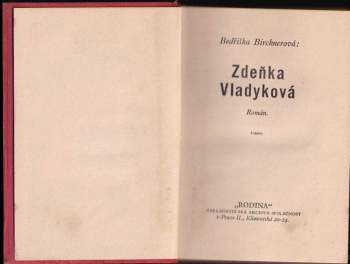 Bedřiška Bircknerová: Zdeňka Vladyková
