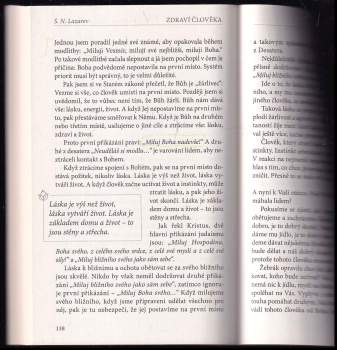 Sergej Nikolajevič Lazarev: Zdraví člověka