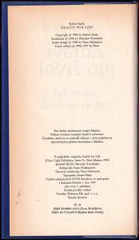 Robert Sachs: Zdraví pro život