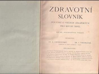 Karel Chodounský: Zdravotní slovník